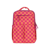 Checkered Hot Pink and Orange