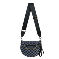 Checkered Gray and Black