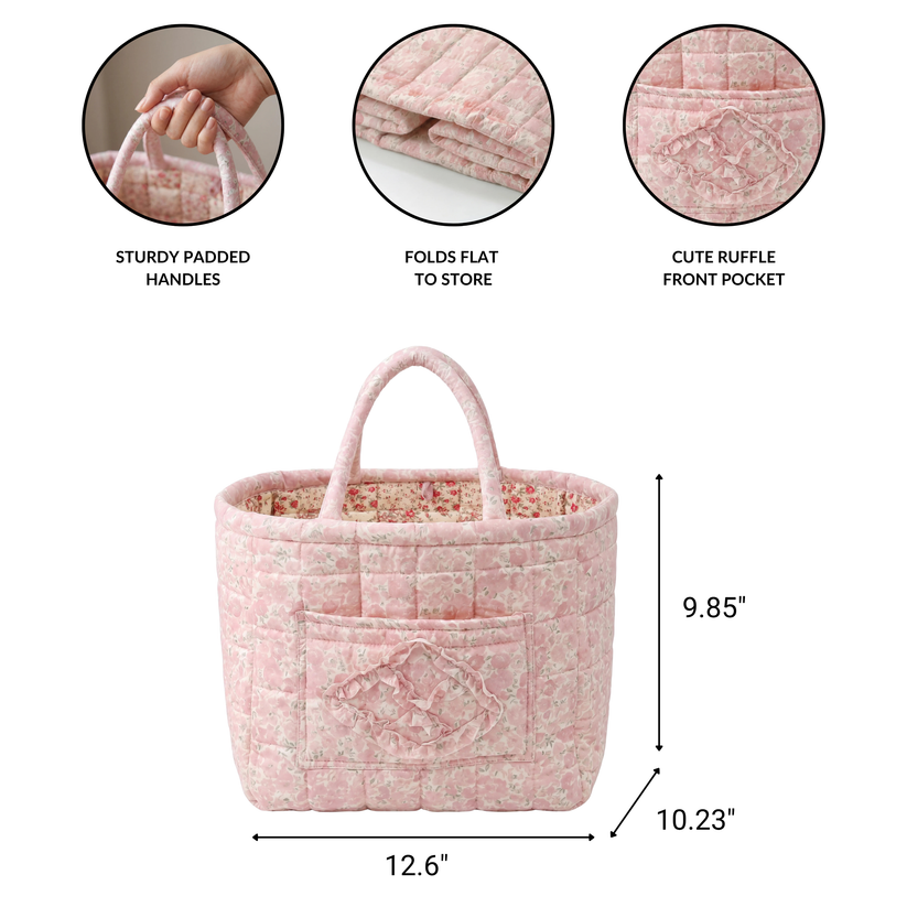Quilty everything basket material and construction detail graphic