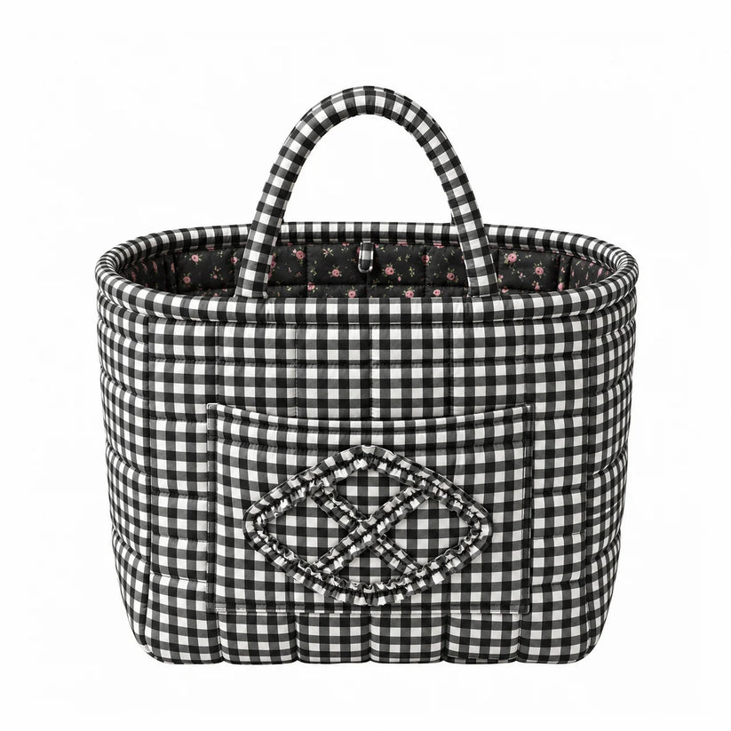 Quilty™ Roomy Quilted Cotton Everything Basket | Emmafy