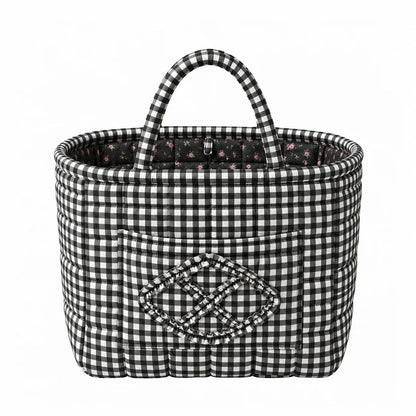 Quilty™ Roomy Quilted Cotton Everything Basket | Emmafy